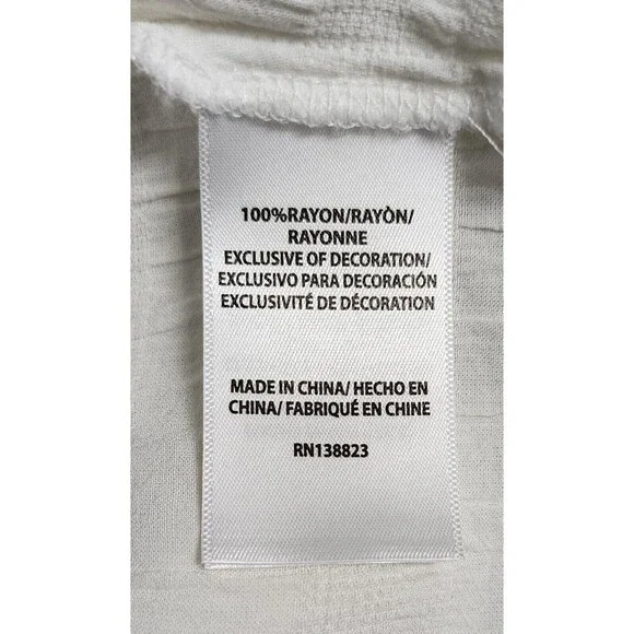 Idyllwind Miranda Lambert Cherry Street Top Womens Size M White V-Neck Lace - Picture 6 of 8